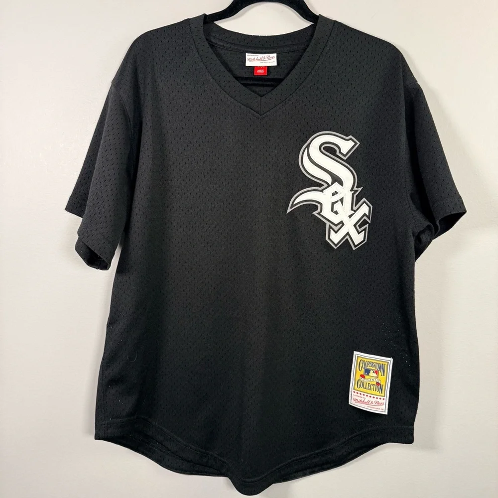 Mitchell & Ness Bo Jackson Chicago White Sox Batting Practice Jersey Black Lg. - Picture 1 of 14